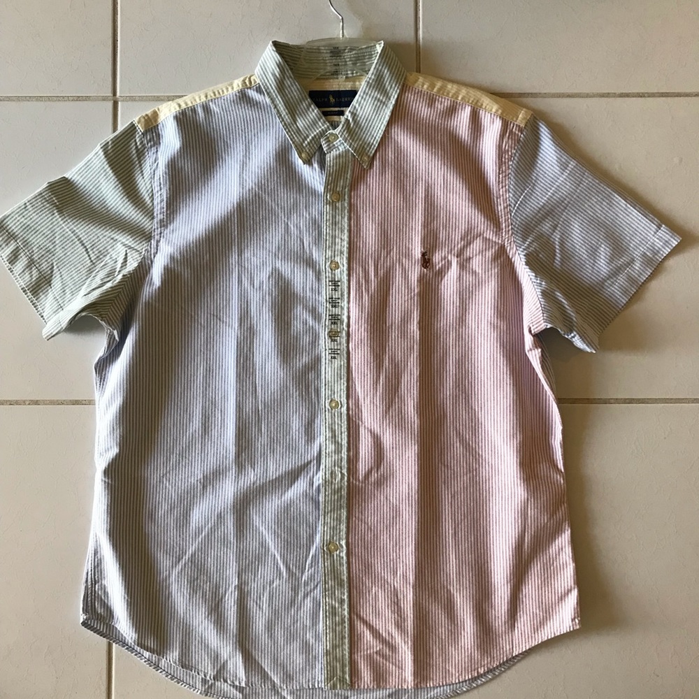 RalphLauren Embroidered Oxford Shirt Short sleeves